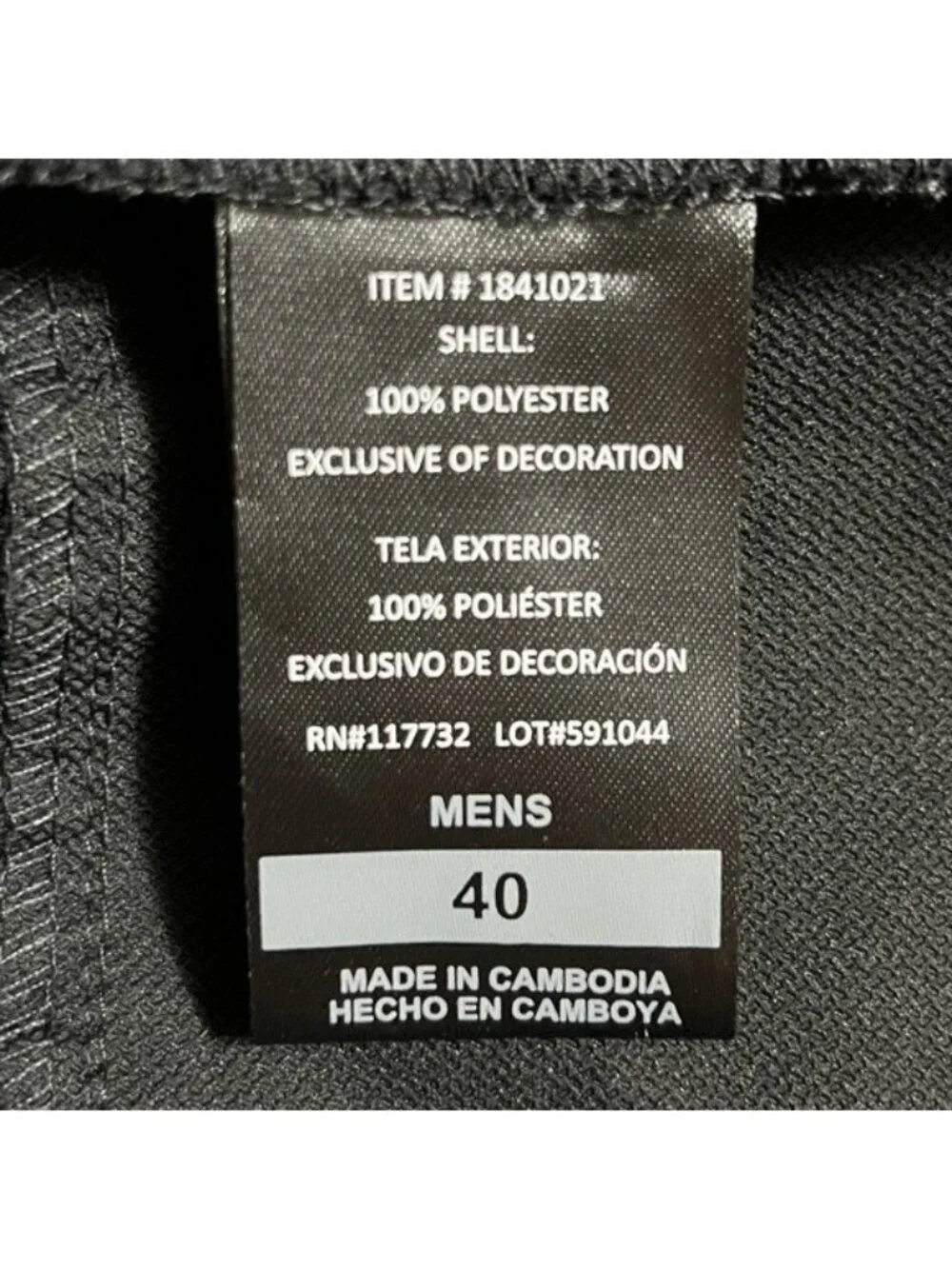 Gerry Men’s Tech Shorts Size 40 Black UPF 30+ Stretch Zip Pockets NWT